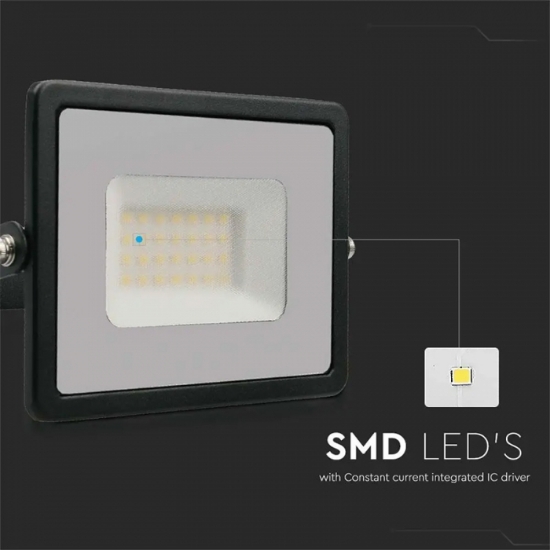 Imagine Reflector LED SMD 30W 4000K IP65 - Negru 215953