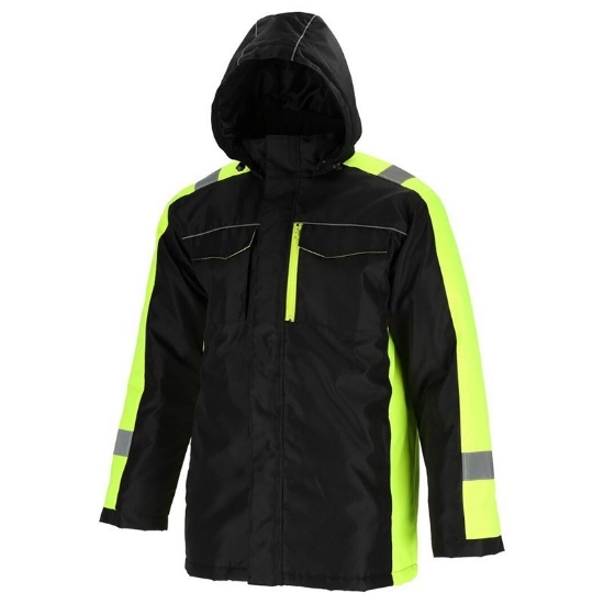 Imagine Jachetă căptușită cu glugă și elemente reflectorizante, mărimea 3XL
