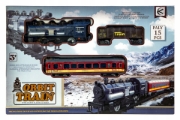 Imagine TRENULET CU BATERII 1 LOCOMOTIVA 2 VAGOANE
