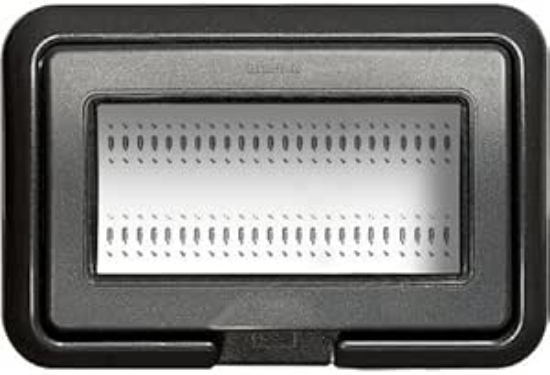Imagine Ramă IP55 pentru cutie de încasare 504E - 4 module LivingLight sau Luna - gri RAL7035 24604