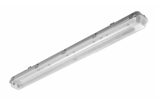 Imagine Corp etanș pentru tuburi LED T8 2x120cm IP65 ABS/PS gri slim GT-HER2X36-00