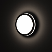 Imagine Plafonieră LED CCT cu senzor IP54 220-240V AC 18W negru