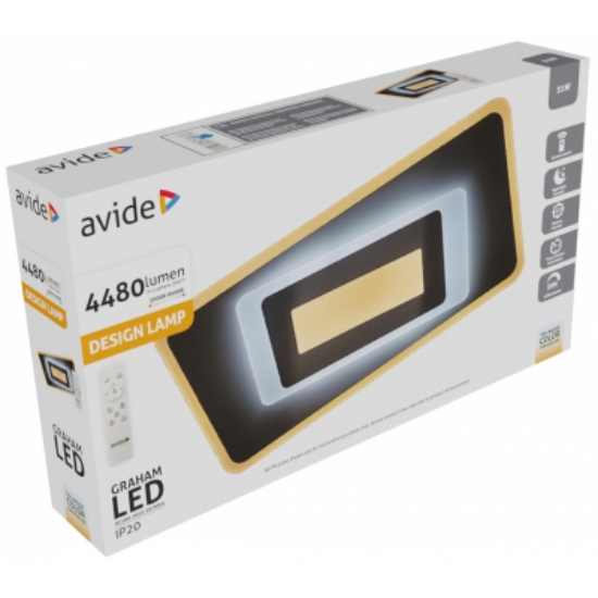 Imagine Plafonieră AVIDE cu telecomandă RF Design Graham