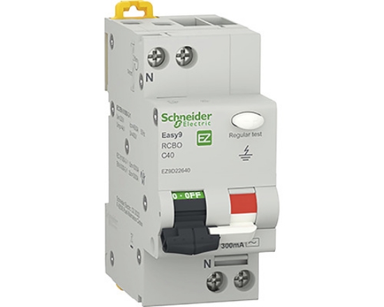 Imagine Siguranță Diferentială RCBO 1P+N, 40A/300mA, C, 4.5 kA, Tip AC, Easy9 Schneider