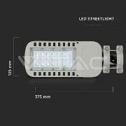 Imagine Corp de iluminat stradal LED V-TAC PRO VT-34ST 30W cu chip Samsung, 6400K, 120lm/W, IP65, 5 ani garanție