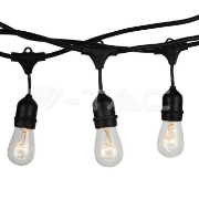 Imagine Șir de iluminat exterior V-TAC VT-713, 15xE27, 15m, IP65