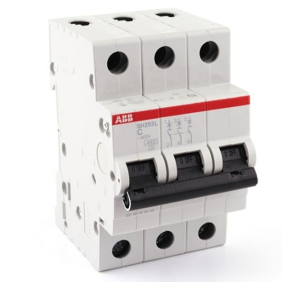 Imagine Siguranță automată ABB 3P 20A 4.5KA SH203L-C20