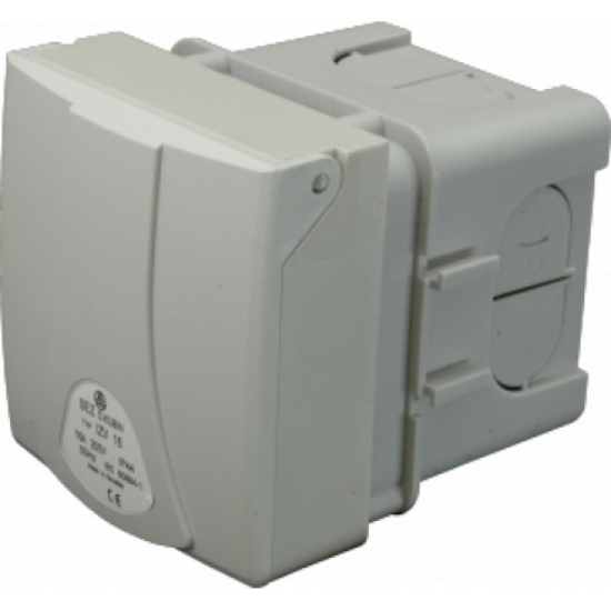 Imagine Priză industrială de perete 16A/400V/5P cu cutie sub tencuială IP44 - IZV 1653 (SEZ DK)