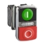 Imagine Buton dublu cu LED alb, 1NC + 1NO, 230-240V, Schneider Electric