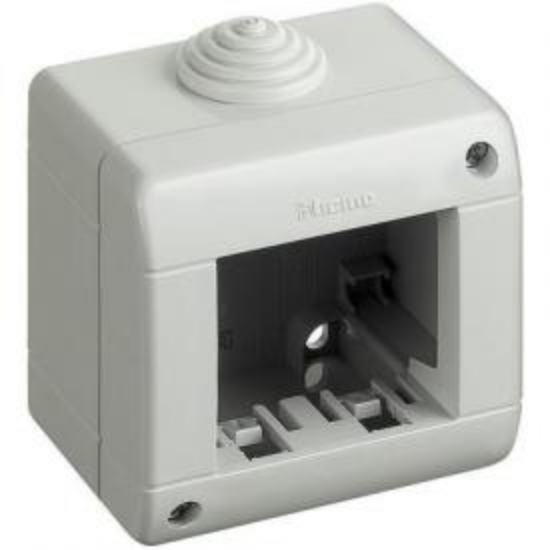 Imagine Doza aparentă modulară 2M gri IP40 Idrobox Magic 25402