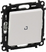 Imagine Intrerupator cap cruce cu lumina de control LED 10AX alb Valena Life