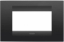 Imagine Rama decorativă Gewiss Chorus Geo 4 module negru satinat GW16404VN