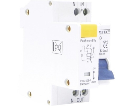 Imagine Întrerupător automat diferențial combinat 6kA RCBO 32/1N/C/0.03 32A Comtec