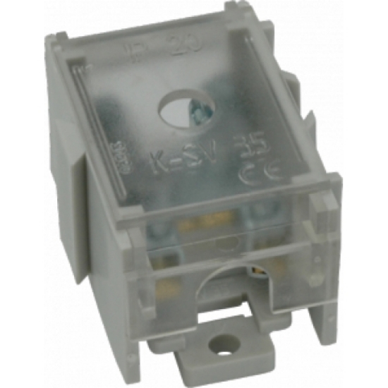 Imagine Clema ramificație cu capac 1 pol - 1 intrare x 10...35mm² / 4 ieșiri x 2,5...6mm²