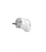 Imagine Fișă bipolară, stecher schuko cu împământare Plastic Alb VI-42 - Viko