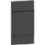 Imagine Placă priză cu capac 2M negru Living Now KG04P