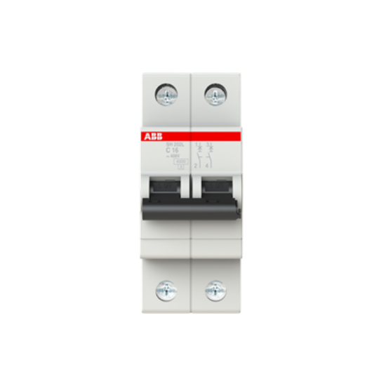 Imagine Întrerupător automat bipolar 16A 4.5kA ABB 2CDS24001R0164