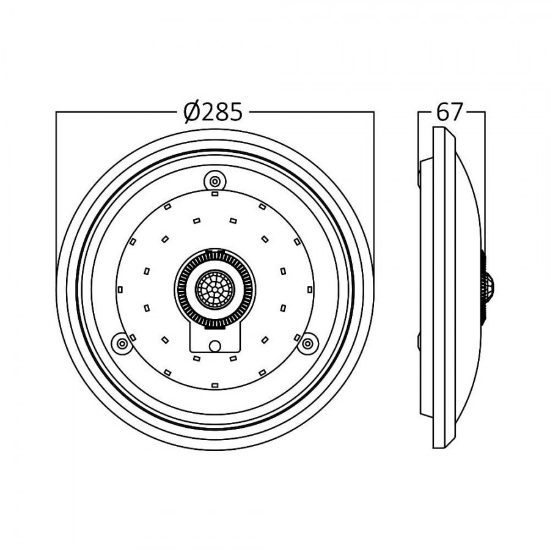 Imagine Aplica LED cu senzor de mișcare 15W 6500K ML300 IP20