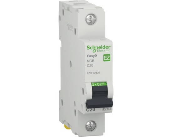 Imagine Întreruptor automat Easy9 1P 20A curba C 4.5kA EZ9F32120