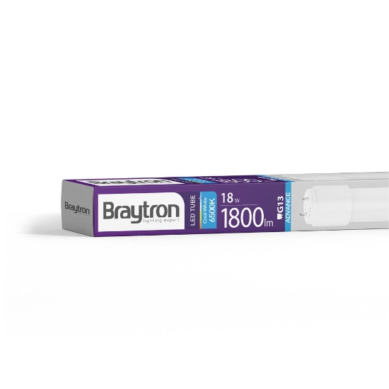 Imagine Tub LED 1200mm 18W 1800lm 6500K T8 Alb 2Cap BR-BA52-01283