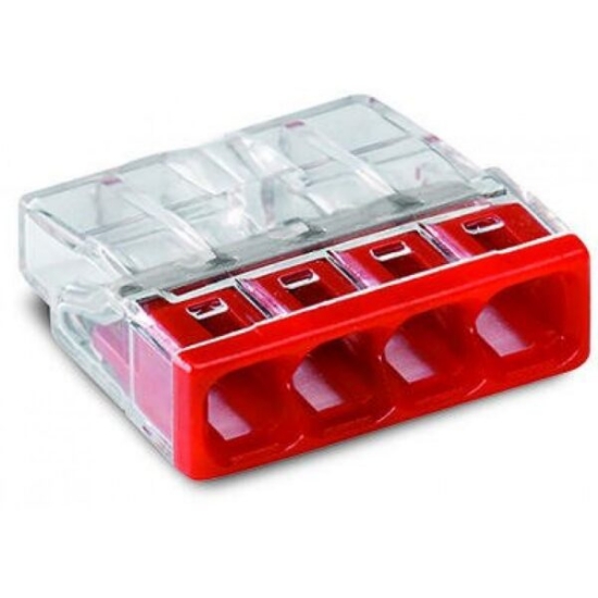 Imagine Clema de conexiune fără șurub WAGO 4x2,5mm² 2273-204