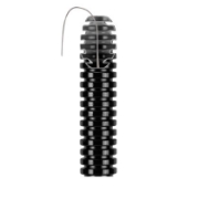Imagine Tub flexibil PVC 16 mm negru cu fir de tragere Gewiss DX15116R