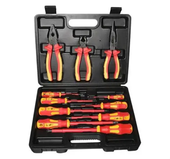 Imagine Trusa cu 11 scule galben-roșu VDE 1000V L:160MM