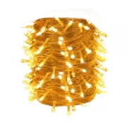 Imagine Șir luminos 50 LED alb cald cu cablu alb 5m - 8 programe
