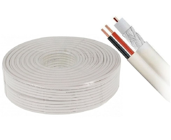 Imagine Cablu CCTV Coaxial RG6 + 2x0,75 mm² Alimentare, 100M