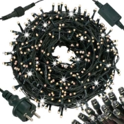 Imagine Ghirlandă LED extensibilă cu flash 3x0.4m alb cald