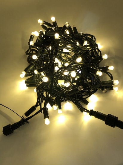 Imagine Ghirlandă LED extensibilă cu flash 3x0.4m alb cald