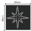 Imagine Stea decorativă cu 270 LED-uri alb rece și cablu negru de 1m STAR-010