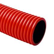 Imagine Tub flexibil FI110 cu perete dublu roșu cu fir de tragere Cavidotto