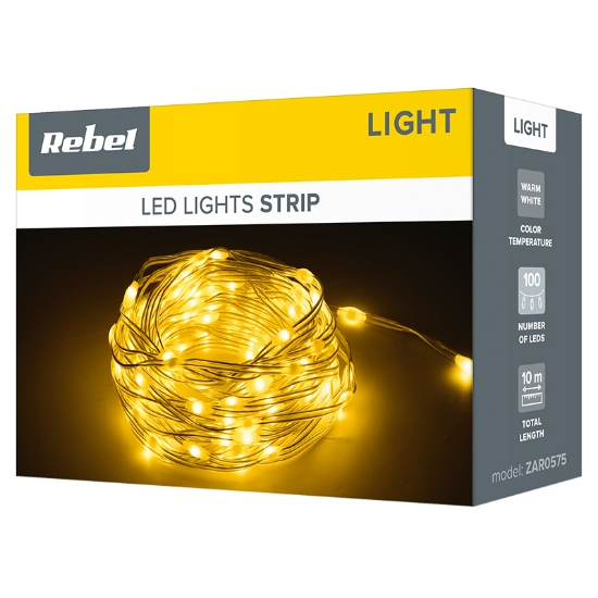 Imagine Decorațiune LED Alb Cald 10M Rebel