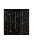 Imagine Perdea cu 200 LED-uri albe de 5mm, 100x200 cm cablu verde, IP65