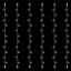 Imagine Șir luminos, 20 LED-uri alb-cald, cablu de cauciuc alb, 6 buc/set, cu 2 conectori, IP65 