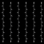 Imagine Șir luminos, 30 LED-uri albe, cablu de cauciuc alb, 6 buc/set, cu 2 conectori, IP65 
