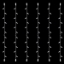 Imagine Șir luminos, 30 LED-uri albe, cablu de cauciuc alb, 6 buc/set, cu prelungitor și 2 conectori, IP65