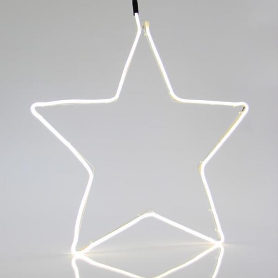 Imagine Stea LED neon 2 m, conexiune dublă, lumină albă , 54x58 cm, IP44 600-23001
