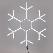 Imagine Fulg de nea,  LED  neon 5 m, conexiune dublă, lumină albă, 59x50 cm, IP44