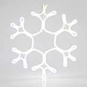 Imagine Fulg de nea,  LED  neon 3 m, conexiune dublă, lumină albă, 38x35 cm, IP44