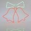 Imagine Clopoței LED neon 3m, conexiune dublă, roșu, IP44, 59x47 cm