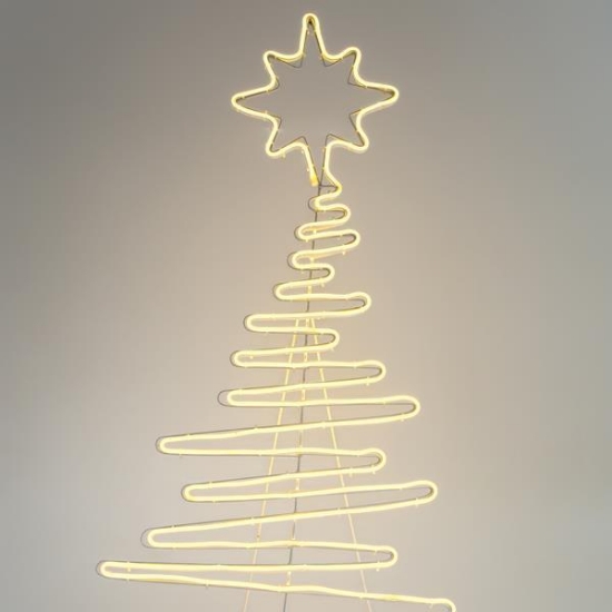 Imagine Brad LED  neon 7 m, conexiune dublă, lumină alb caldă, 108x52 cm, IP44