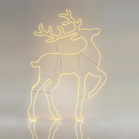 Imagine Ren LED  neon 10 m, conexiune dublă, lumină alb caldă, 140x93 cm, IP44 600-23035