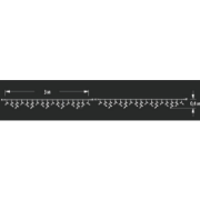 Imagine Ghirlanda extensibila 100 LED Alb Cald cu Cablu Negru 2x1m 