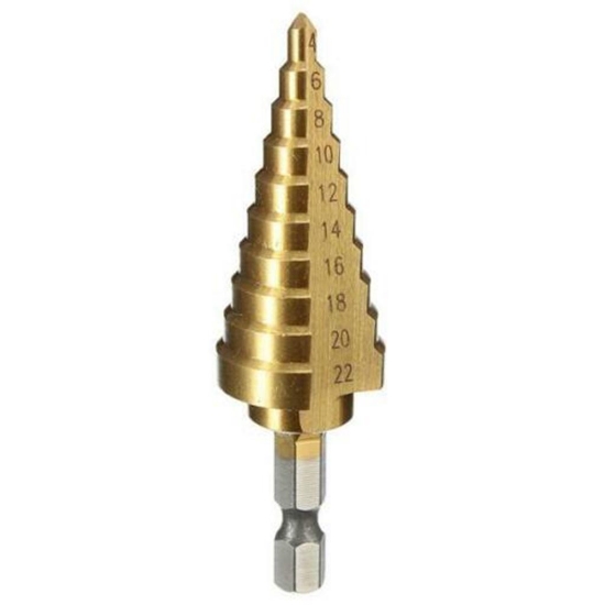 Imagine Burghiu trepte 4-22mm HSS pentru plastic și metal