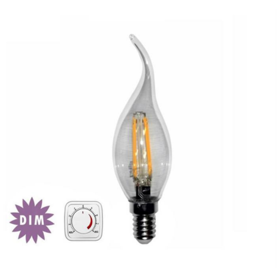 Imagine Bec LED COG Ornament Clar E14 6W Lumină Caldă 230V Dimabil