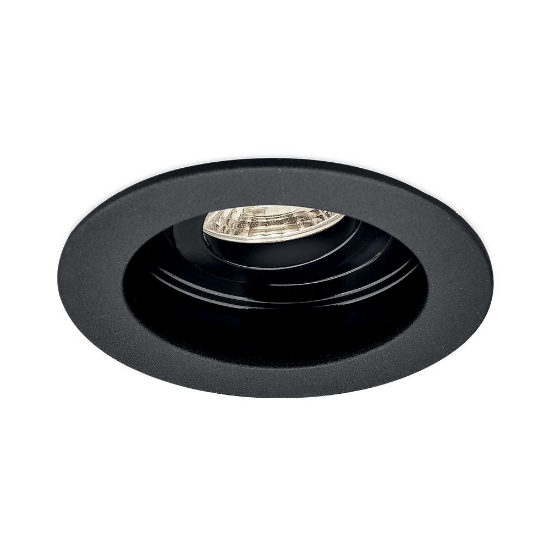 Imagine Carcasă neagră rotundă pentru GU10/GU5.3 Beta-RR1