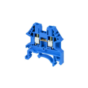 Imagine Conector de îmbinare pe șină DIN albastru 6mm²