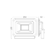 Imagine Proiector LED SF 30W SMD 2550LM 6500K IP65 Negru  BR-BT60-33031